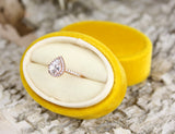 Buttercup Velvet Ring Box