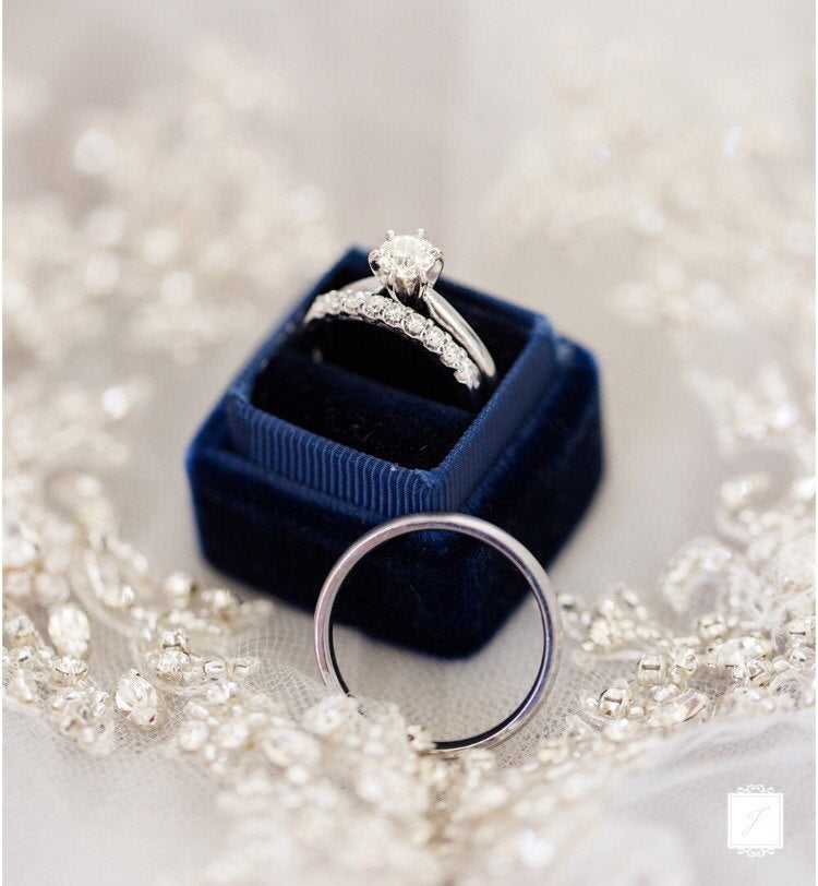 Custom Wooden Ring Box - Hexagon Wooden Wedding Ring Box for Ceremony