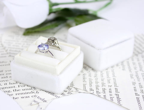 Wedding Ring Box in Ivory