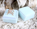 Antique Blue Three Ring Box for Stackers