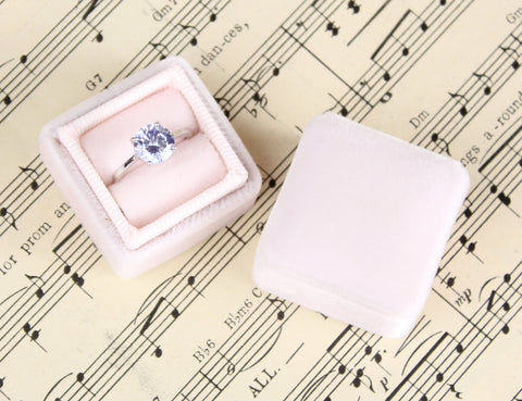 Wedding Ring Box in Blush